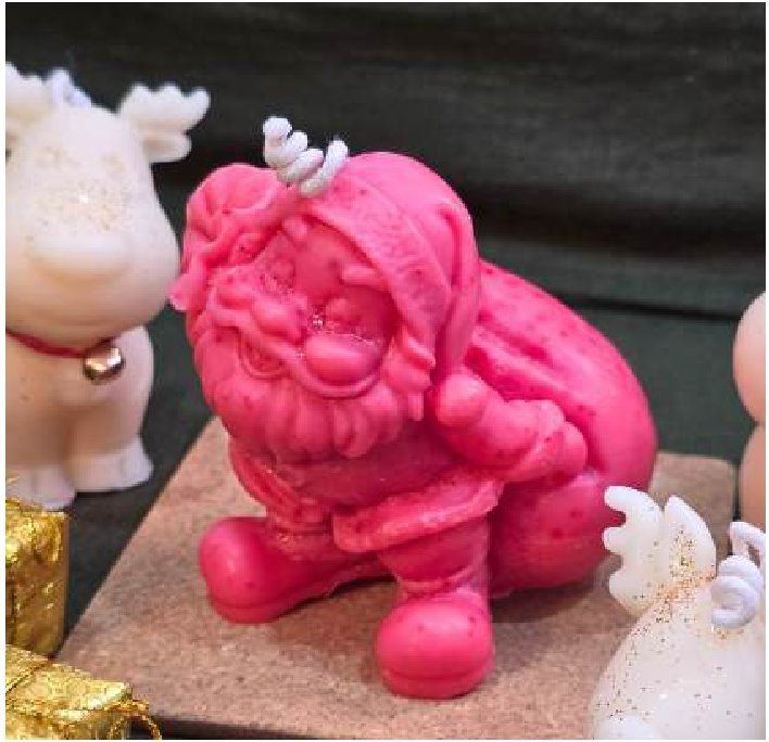 Big Sack Santa Candle