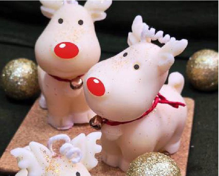 Elf Reindeer Candle