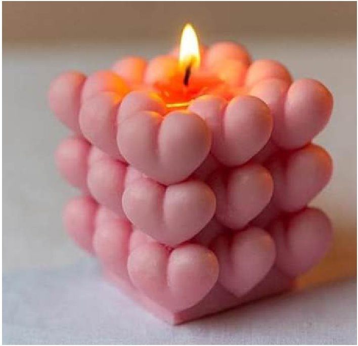 Heart Cube Candle