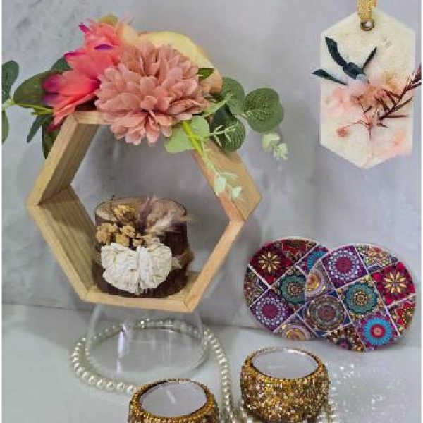 Hexagonal Floral Set