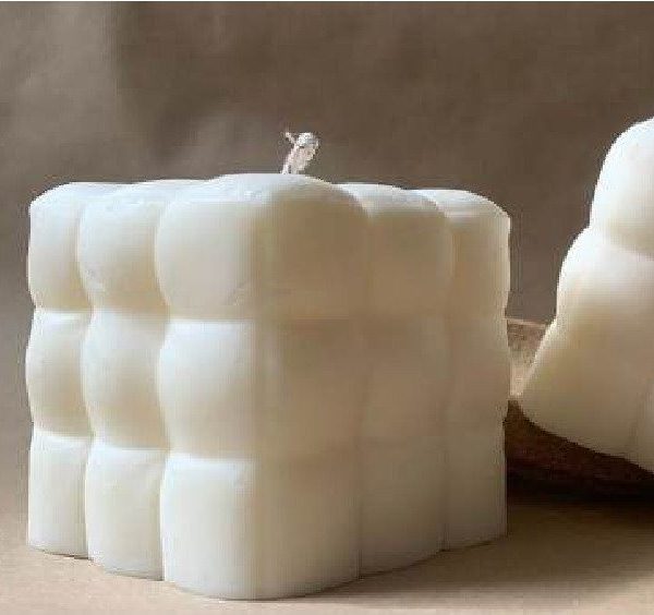Rounded Cube Candle