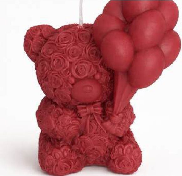 Teddy Balloon Candle