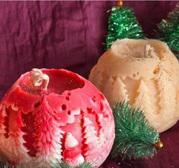 Christmas Ball Candle