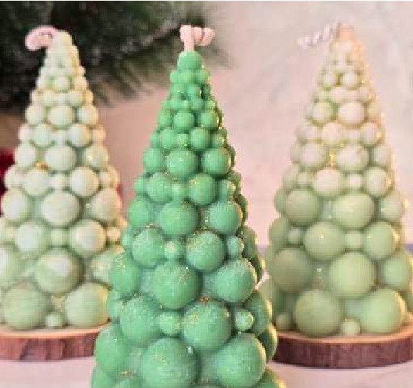 Christmas Tree Candle (Bubble)