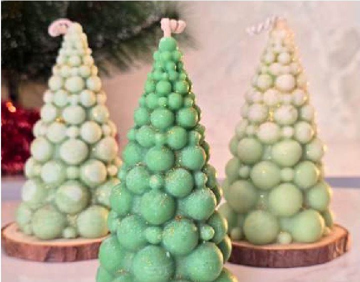 Christmas Tree Candle (Bubble)