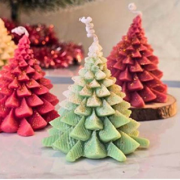 Christmas Tree Candle (Pointed)
