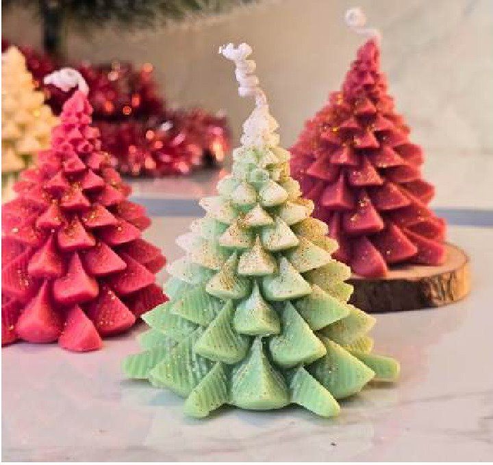 Christmas Tree Candle (Pointed)